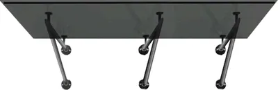Obrázek produktu pro Glaszentrum Hagen - 230x90 cm Striska z sedeho skla - Transparent - vc. Ral 7016