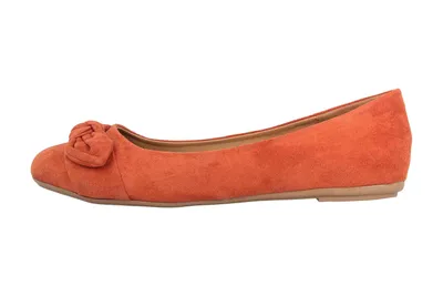 Produktbild von Fitters Footwear Claire Ballerinas in Übergrößen Orange 2.589647 Rust große Damenschuhe
