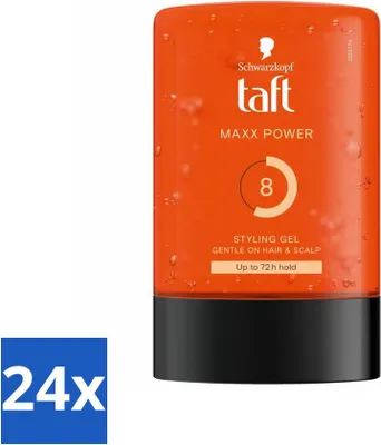 Obrázek produktu pro Taft - Maxx Power 8 - Stylingový gel - dlouhotrvající fixace - 300 ml - hodnotné balení - 24 kusů