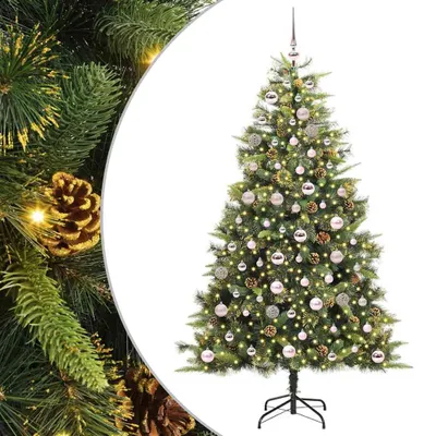 Zdjęcie produktu dla Sztuczna Choinka z Zawieszkami Zielony 180 cm