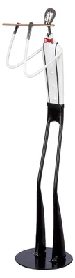Zdjęcie produktu dla Gilde Figur, "Orkiestra", flet, metal, czarny, biały, zestaw 2 szt., długość: 9,5 cm, szerokość: 12 cm, wysokość: 41 cm, numer produktu: 51859, kod kreskowy: 4063387518595