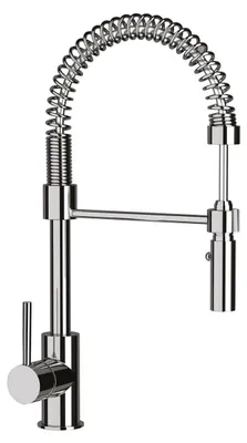 Immagine prodotto di Schock Miscelatore Cucina SC550 Day Bocca A Molla Con Asta Orientabile Base Cristadur Green Line Grigio