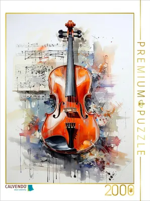 Produktbild von CALVENDO Puzzle Die Geige | 2000 Teile Lege-Größe 90x67cm Foto-Puzzle für glückliche Stunden