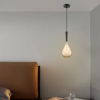 Produktbild von Home Sweet Home Hängeleuchte schwarz Saga Pear - G160 - dimmbar E27 amber