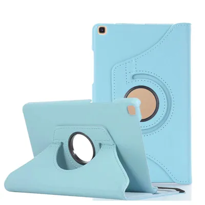 Productafbeelding van Beschermhoes voor Samsung Galaxy Tab A 8 SM-T290 SM-T295, 8.0 inch, beschermende hoes, smart cover, 360° draaibaar, lichtblauw