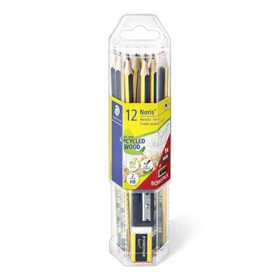Obrázek produktu pro Sada tužek HB 12 ks. + guma plus sada Noris - Staedtler