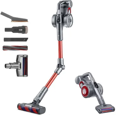 Produktbild von JIMMY H9 Flex 2-in-1-Stabstaubsauger Akku Trocken Beutellos 0,6 l 550 W Grau, Rot 2,5 Ah