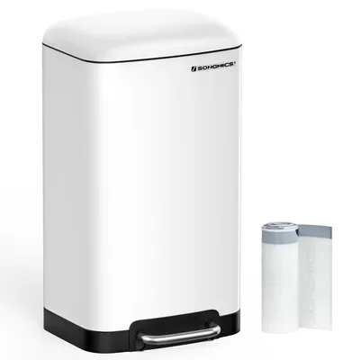 Produktbild von Mülleimer/Abfalleimer - 30 l - Edelstahl - Luftdicht und geruchsdicht - Weiß