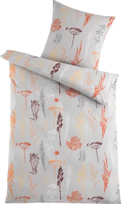 Produktbild von Bettwäsche Winter Flausch Fleece Thermofleece warm 2 teilig mit RV 135x200 + 80x80 cm Design: Herbarium MB