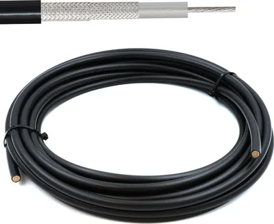 Produktbild von RG214 45m Koaxialkabel — 50 Ohm antennenkabel für SMA BNC TNC PL259 UHF N Stecker — RG214U Versilbertes Kupferkabel 10.8 mm — CB funk HAM radio Router 4G 5G — Hergestellt in Italien
