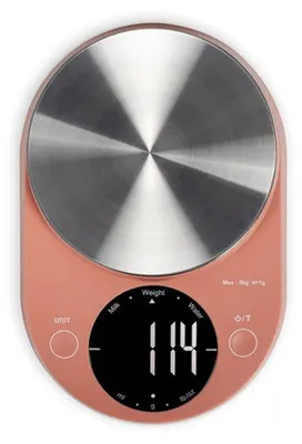 Produktbild von Elektronische Küchenwaage – LIVOO – DOM493T – Max. 5 kg – 4 Maßeinheiten – Sensible Tasten – Hintergrundbeleuchtetes LCD-Display