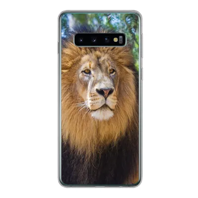 Produktbild von MuchoWow® Handyhülle Schutzhülle Hülle für Samsung Galaxy S10 Löwe - Natur - Tier Silikon Softcase Handy Hülle - Handytasche