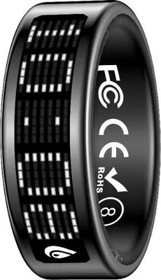 Produktbild von INF Smart Ring mit Display und Ladeetui - Fitness & Gesundheit tracken Schwarz 9