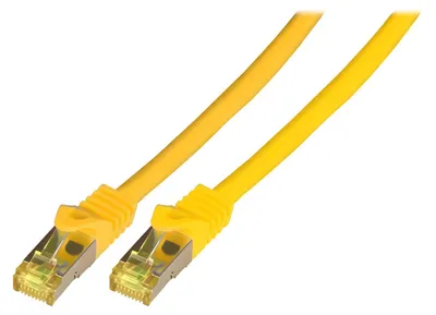 Produktbild von EFB RJ45 Patchkabel S/FTP,Cat.6A,LSZH,Cat.7 Rohk.,2m,gelb