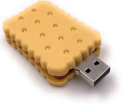 Produktbild von Onlineworld2013 Keks Gebäck Knabberei Doppelkeks Schokolade Funny USB Stick 128 GB USB 3.0