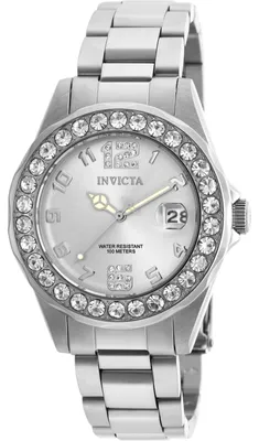 Immagine prodotto di Invicta Pro Diver 21396 Orologio da Donna - Movimento al Quarzo - Acciaio Inossidabile con Quadrante Argento - 38 mm