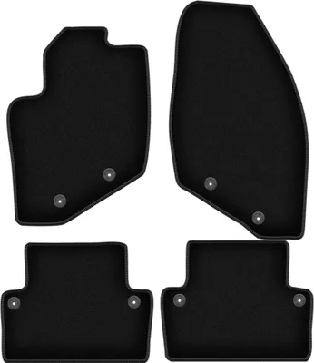 Immagine prodotto di Tappetini in velluto per Volvo V70 II (2000-2007, station wagon) neri, set 4 pz, con fissaggi