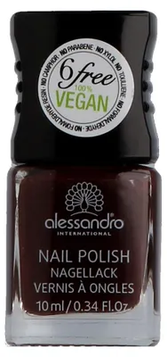 Imagen del producto de Esmalte de uñas Alessandro, color Aubergine brillante (10 ml)