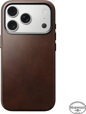 Immagine prodotto di Custodia Nomad in pelle tradizionale, marrone rustico (Horween) - iPhone 17 Pro