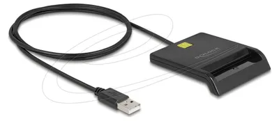 Productafbeelding van Delock - Smartcardlezer - USB - Zwart