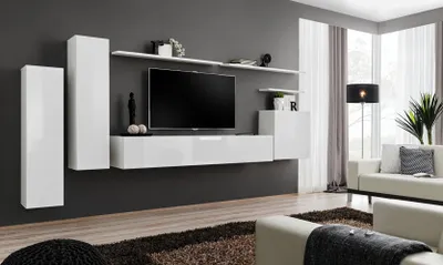 Zdjęcie produktu dla Ściana do salonu RIONATA 1 - biała