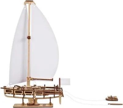 Produktbild von Ugears Mechanisches Modell Des Bootes Ocean Beauty Yacht Aus Holz Golden Golden One Size