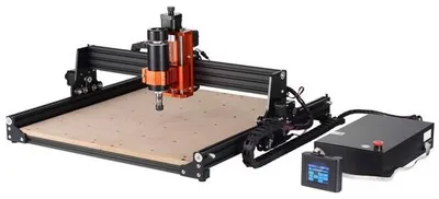 Zdjęcie produktu dla Grawerka CNC - obszar roboczy 400x400x60mm - 300W - 3-osiowe sterowanie GRBL - zestaw do grawerowania drewna 1200 obr