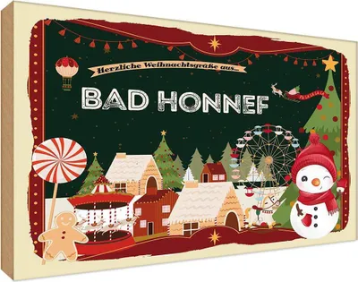 Produktbild von vianmo Holzschild 12x18 cm Weihnachten aus BAD HONNEF