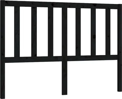 Produktbild von Kopfteil Schwarz 126x4x100 cm Massivholz Kiefer