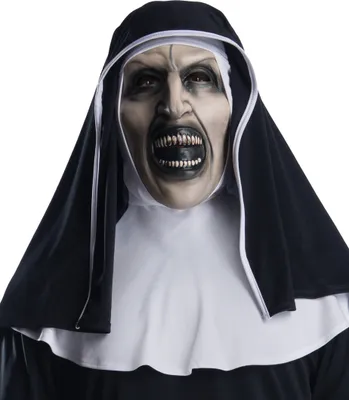 Produktbild von Horror-Nonne-Lizenzmaske The Nun für Erwachsene schwarz-weiß - Einheitsgröße