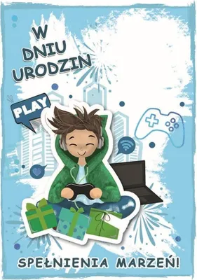 Zdjęcie produktu dla Karnet urodziny chłopiec - Armin Style
