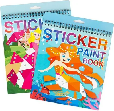 Produktbild von Stickerbuch Set für Kinder 4-8 Jahre - Kreatives Basteln mit Stickern