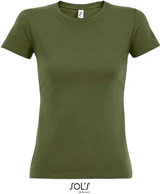 Produktbild von SOLs 11502 | Imperial Women / Damen T-Shirt - Farbe: Dark Khaki - Größe: L