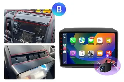 Productafbeelding van Carplay, multimedia-ondersteuning, meertalige compatibiliteit, compatibel met Fiat Ducato, Peugeot Boxer 2, Citroën Jumper 2 (2006-2023), WIFI, 2GB-64GB