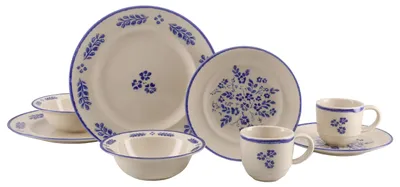 Obrázok produktu pre CreaTable, 25392, Rondo Cottage, modrá, súprava riadu, 8 kusov, keramika