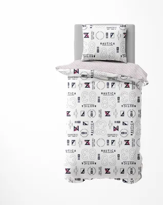 Produktbild von Nautica Home Discovery Bettwäsche Set Renforcé Größe 135x200cm + 80x80cm