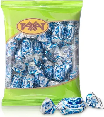 Produktbild von Hartkaramellen - Snezhinka, mit Cremfüllung, Rakhat, 150 g