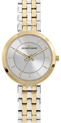 Produktbild von Jacques Lemans Armbanduhr Milano Elegance Silver/Gold Dial