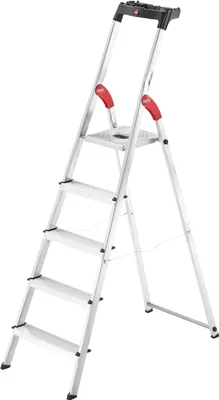 Produktbild von Hailo 8160-507 Aluminiowa drabina bezpieczeństwa L60 StandardLine - 5 stopni