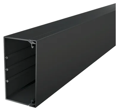 Produktbild von OBO Bettermann Wand- und Deckenkanal WDK60110SW 2000x110x60 PVC sw 2 Stk