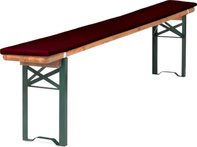 Produktbild von TexDeko Bierbankauflage 220x25x2cm mit Reißverschluss Bordeaux Premium
