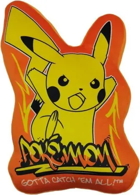 Image de Coussin Déco 3D Velboa POKEMON Pikachu, 40 cm, Premium