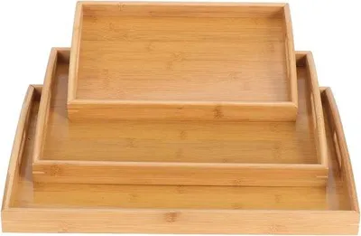 Image de Lot de planches de service en bambou de différentes tailles