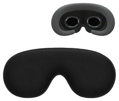 Produktbild von kwmobile Objektivabdeckung kompatibel mit Apple Vision Pro Schutz Cover - VR Brille Objektivschutzhülle staubdicht und kratzfest - Schwarz