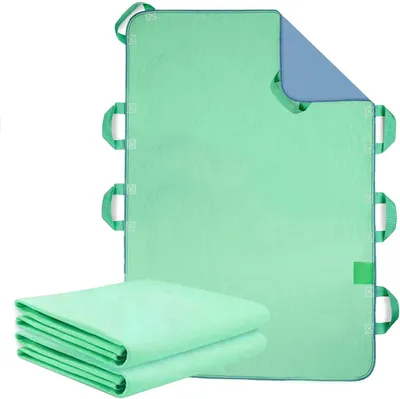 Obrázok produktu pre Chránič matraca 86 x 132 cm, vodotesný, prateľný, pre inkontinenciu, 8 rukovätí