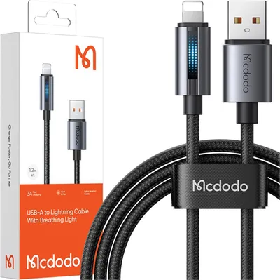 Produktbild von Mcdodo Ladegerät Usb Blitz Schnelles Ladekabel Für Iphone 1M Geführt