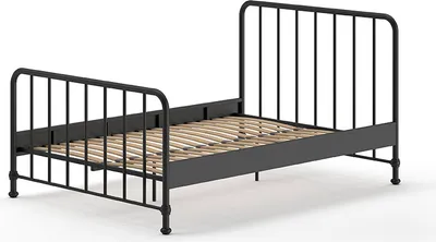 Produktbild von VIPACK - Jugendbett BRONXX mit Liegefläche 140 xx 200 cm, Ausf. Metall Schwarz matt