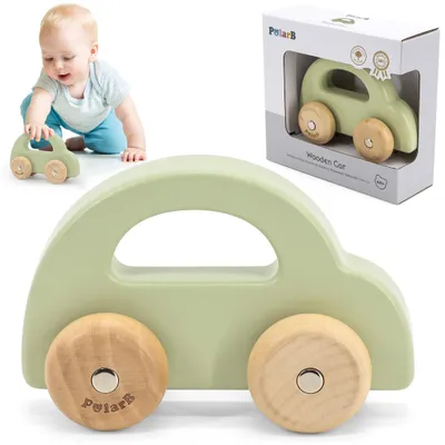 Immagine prodotto di Auto a spinta in legno Viga Polarb Verde