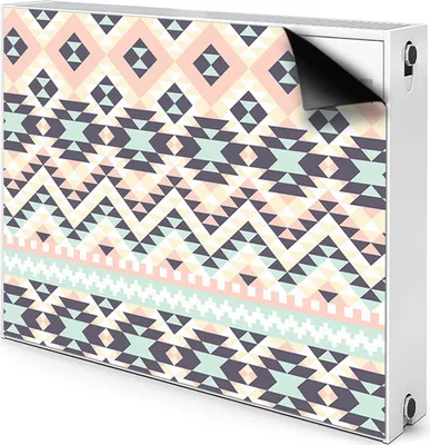 Produktbild von Magnet Heizkörperverkleidung Heizkörper-Abdeckung Heizung Heizkörper 110x60 cm - Ethnisches Muster