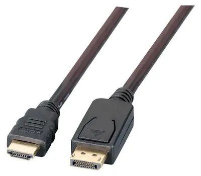 Produktbild von EFB DisplayPort auf HDMI A, St.-St., 5.0m, schwarz